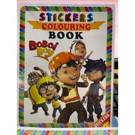 Boboiboy JQ-808 Coloring Book with Free Stickers 19x26cm for Children