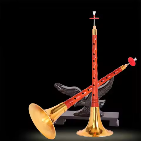High-Quality D Key Ebony/rosewood Suona Instrument Set - Traditional Chinese Wind Musical Instrument