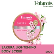 NATURALS BY WATSONS Sakura Lightening Body Scrub 200g