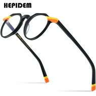 HEPIDEM กรอบแว่นตาแอซิเตตหลายสีแนววินเทจ2022ใหม่แว่นตาแว่นสายตาผู้หญิง9220