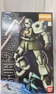 絕版全新Bandai萬代機動戰士高達0083:星塵回憶Bandai MG 1/100 MS-06F-2 Zaku II F2渣古