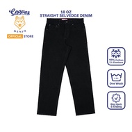 Men's Jeans 18 Oz "Shibumi" - onewashed selvedge denim, straight fit, dark indigo blue with black lu