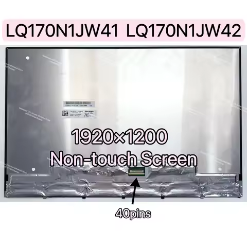 17 Inch LQ170N1JW41 42 LQ170R1JX42 41 For Dell XPS 17 9700 9710 40Pins Matte Non-touch LCD Screen Re