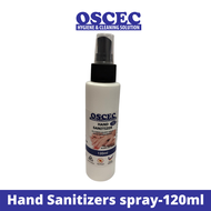 OSCEC Hand Sanitizer 75% Alcohol Based Spray With Moisturizer Liquid Type - 120ml / Hand Sanitizer For Kids / Safe Care Sanitizer for Kids / ANTI-BACTERIAL Hand Sanitizer / Instant Hand Sanitizer / OSCEC HAND SANITIZER LIQUID TYPE - 120ml