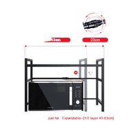 ⊕❁NETEL Kitchen rack Accessories and Organizers cabinet Microwave shelf  1/2-Tier Expandable Height