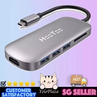 HooToo USB C Hub, 6-in-1 USB C Adapter (2019 Upgrade)