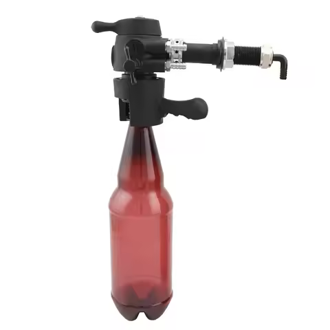 Counter Pressure Beer Bottle Filler No-foam Beer Tap De-foaming For 28mm PET Bottle Homebrew Tap Dis