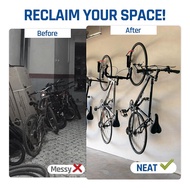 Swivel Bike Wall Mount Bike Rack Vertical Bike Hanger Bicycle Storage Hangers for Garage Mountain Bi
