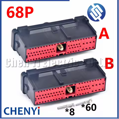 68 Pin Automotive waterproof connector 776315-1 776315-2 17284 With Pins For DETROIT Diesel 60 SERIE