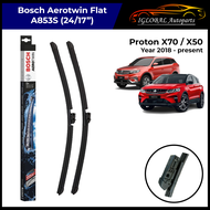 Proton X70 / X50 / X90 Year 2018+ A853S Bosch Aerotwin Flat Windscreen Wiper Set (24/17)