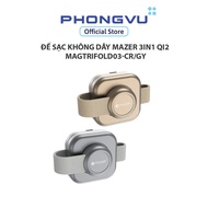 Mazer 3in1 Qi2 Wireless Charging Dock MagTrifold03-CR/GY -