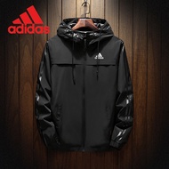 Limited time discount adidas Warehouse Clearance waterproof jacket Hot Jacket Men's Waterproof Hoodie Jaket lelaki Windbreaker Jackets