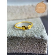 Fledios Minimalist 916 Infinite Gold Ring/916 Gold Infinite Ring