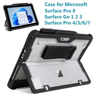 Rugged Cover Case for Microsoft Surface Pro 9 8/7+/7/6/5/4, Surface Go 1/2/3 ShockProof Full Protection with Pen Holder