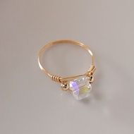 14k Gold Filled (Suasa) Cincin Kristal