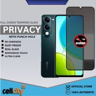 VIVO Y04 Y29 PRIVACY Full Tempered Glass Curved Screen Protector