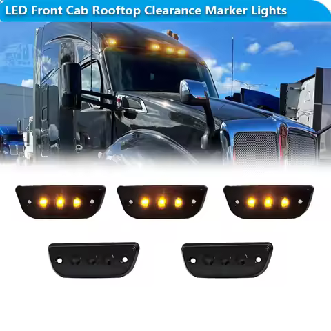 For Kenworth T680 T770 T880 Peterbilt 579 2015-2020 Car Amber LED Front Cab Rooftop Clearance Marker