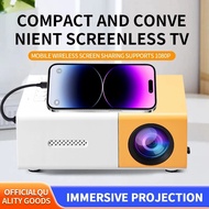 Portable Mini projector, support AV/CVBS/HDMI/USB input, clear and bright picture, support 1080p inp