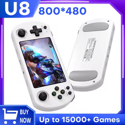 U8 Retro Handheld Game Console 4.0 Inch HD Screen 800*480 Open Source Linux System Portable Pocket V