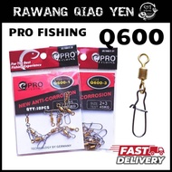 PRO FISHING Q600 COPPER ROLLING SWIVEL WITH 304 S.STEEL NICE SNAP