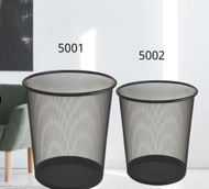 METAL WASTE BASKET ROUND TRASH CAN METAL TRASH CAN MESH WASTE BASKET METAL WIRE MESH WASTE BASKET GARBAGE TRASH CAN FOR OFFICE HOME