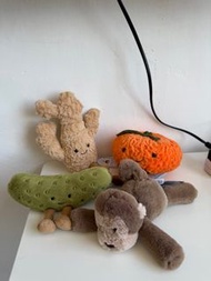 jellycat 薑仔人｜柑桔｜酸瓜｜馬騮仔｜大部份是UK牌