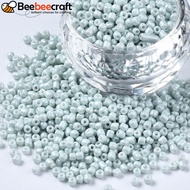 1pound 12/0 Glass Seed Beads Baking Paint Round Hole Round Honeydew 2-3x1.5-2mm Hole: 0.8mm 450g/Pou
