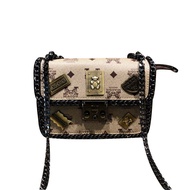 ING LV Hong Kong Brand 2025 Bag Women's Crossbody Bag Fashio#ING LV香港品牌2025包包女斜挎包时尚百搭链条小方包质感休闲5007