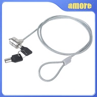 amo Security Cable Chain Notebook Laptop Anti-theft Lock With Key
