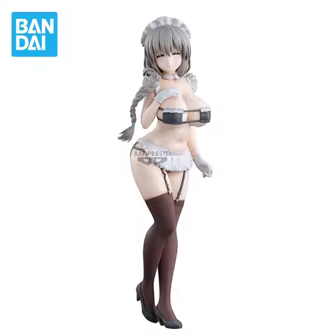 Banpresto Uzaki chan Wants to Hang Out Anime Figurines Glitter&Glamours Uzaki Tsuki Maid Action Figu