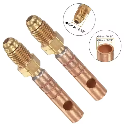 Brand New Metalworking Head Adapter 2pcs 3/8-24UNF Connector Adapter For WP18 TIG TIG Welding Torch 