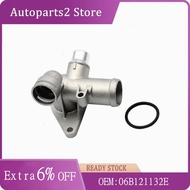 06B121132E Aluminium Engine Cooling Radiator Coolant Hose Connector Flange Water Outlet Pipe For Aud
