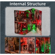 Haunted Horror Book Nook Kit, DIY Miniature Dollhouse Halloween Booknook Kit QUALITY