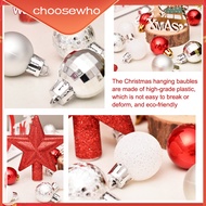 【Choo】30pcs Xmas baubles Christmas Tree Balls Decorations Baubles Birthday Wedding UK