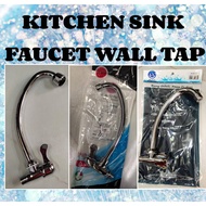 KITCHEN SINK FAUCET GROCHI / Tosco / KK Chrome Plated 1/2" Wall Sink Tap / KEPALA PAIP SINKI DAPUR