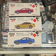 MINIGT No. 1/64 BMW M4 F82 Red No. 121 Brand New Unopened Box Slightly Fade 309 Yellow No. 143 Car C