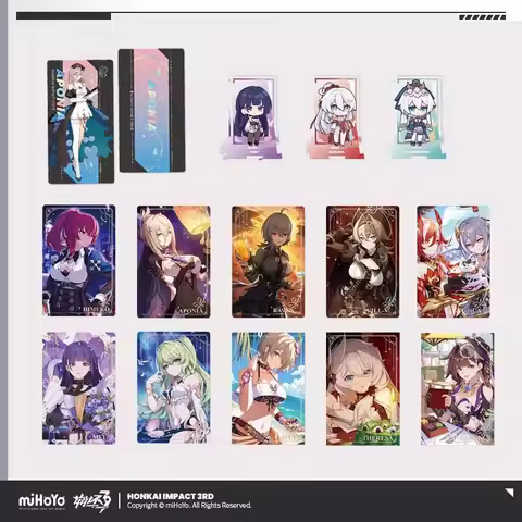Sunsyea Honkai Impact 3rd Official Merch miHoYo Original Authentic MZ Card Keychain Ticket Fu Hua Ki