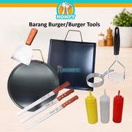 BARANG STALL BURGER/KUALI BURGER BULAT/KUALI SEGI EMPAT/BURGER PAN/KUALI ROTI CANAI KUALI ROTI JALA 