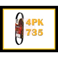 S2U Gaido Fan Belt Perodua Kembara 1.3 J100 Air Cond Alternator Power Steering Belt 4PK735 4PK780 4P