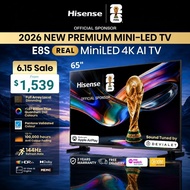 Hisense REAL Mini LED 4K AI TV E8S 55/65/75 inch | Devialet-Tuned Sound System | Pantone Validated