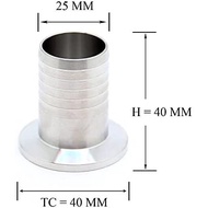 QiiMii KF25 Flange to 25 mm Rubber Hose Barb Adapter Fitting for Vacuum ILV7