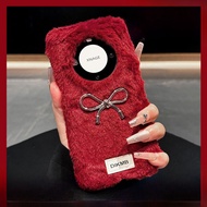 MENGKE.CASE | เคสกันกระแทก Mate60 โบว์ฟูสีแดง