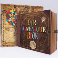 Our Adventure Book Travel Diary Themed Photo Book, 1/2 Sets Retro Style Travel Souvenir, Wedding Gif