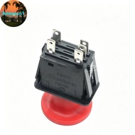 Annasun Red PTO Push Switch High Performance Heat Resistant Shell 10A 14VDC Rating Fit for Lawn Mowe