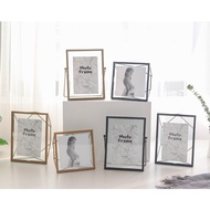 Aymhouse 4 * 6 4X6 6 Inch 4.5 5 * 7 5X7 Can Hold A4 10 Photo Frame Glass Iron Gold
