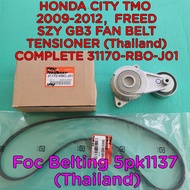 HONDA CITY TMO 2009-2012，FREED SZY GB3 FAN BELT TENSIONER ( Thailand ) 31170-RBO-J01 FOC BELTING (Th