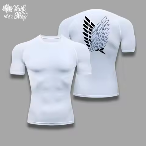 AOT, Levi Ackerman, Attack on Titan, Anime, Gym, Compressor, Muscleshirt, Merch, Fitnessclothing, An