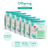 ▼Offspring Premium Fashion Pants Diaper - XXL (144 Pcs) Bundle of 6✰