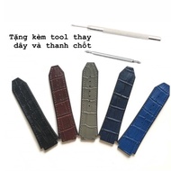 H.U.B.O.T crocodile leather straps in all sizes 42, 38, 34mm [free screwdriver to replace the strap]