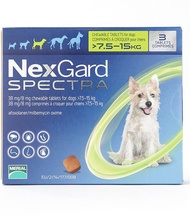 [EXPIRY 2022 FREE 3-5 working days POSTAL delivery] Nexgard Spectra for Medium Dogs weighing 7.5 - 15kg, 3 Chews Pack